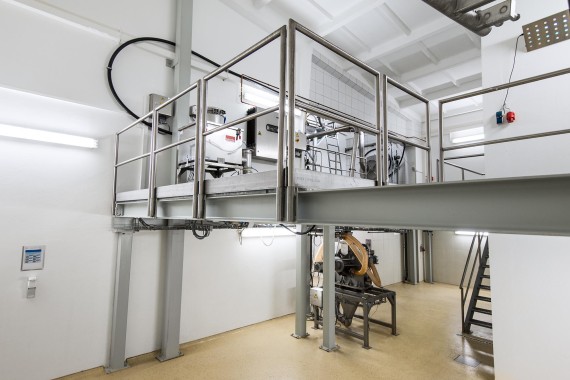 Production room of pin mill
